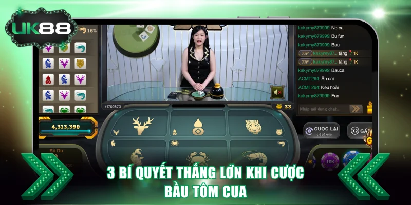 3 bí quyết thắng lớn khi cược Bầu Tôm Cua