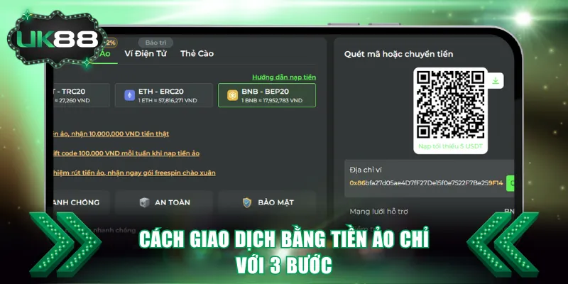 Cách giao dịch bằng tiền ảo chỉ với 3 bước