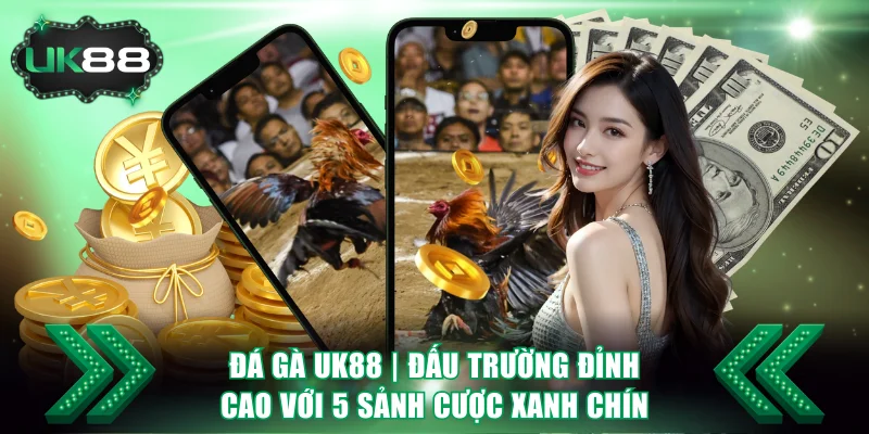 Đá Gà UK88 | Đấu Trường Đỉnh Cao Với 5 Sảnh Cược Xanh Chín