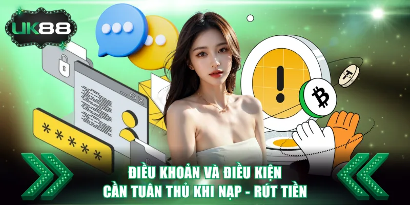 Điều khoản và điều kiện cần tuân thủ khi nạp - rút tiền
