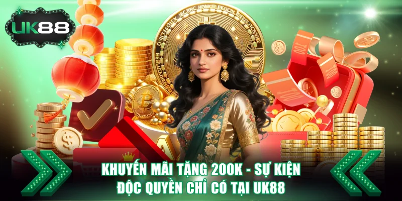 Khuyến Mãi Tặng 200K - Sự Kiện Độc Quyền Chỉ Có Tại UK88 2 Khuyến mãi tặng 200K