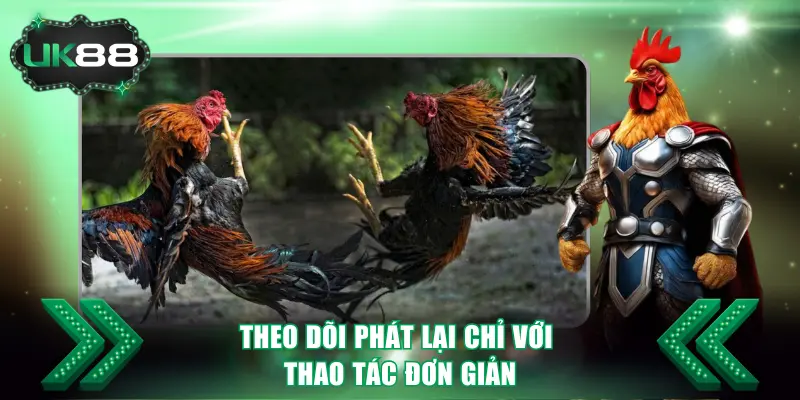 Theo dõi phát lại chỉ với thao tác đơn giản