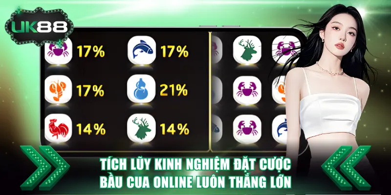 Bầu Cua Online UK88 - Cách Chơi Và Tỷ Lệ Thưởng Chi Tiết 4 Tích lũy các kinh nghiệm đặt cược Bầu Cua online luôn thắng lớn