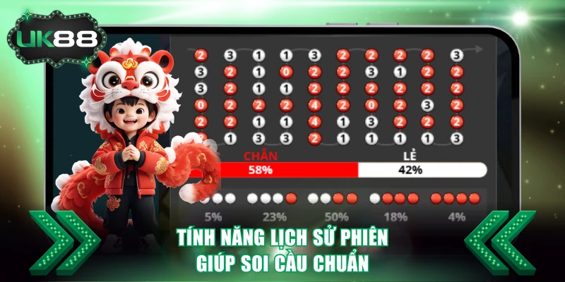 Tính năng lịch sử phiên giúp soi cầu chuẩn
