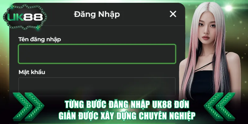 Từng bước đăng nhập UK88 đơn giản được xây dựng chuyên nghiệp